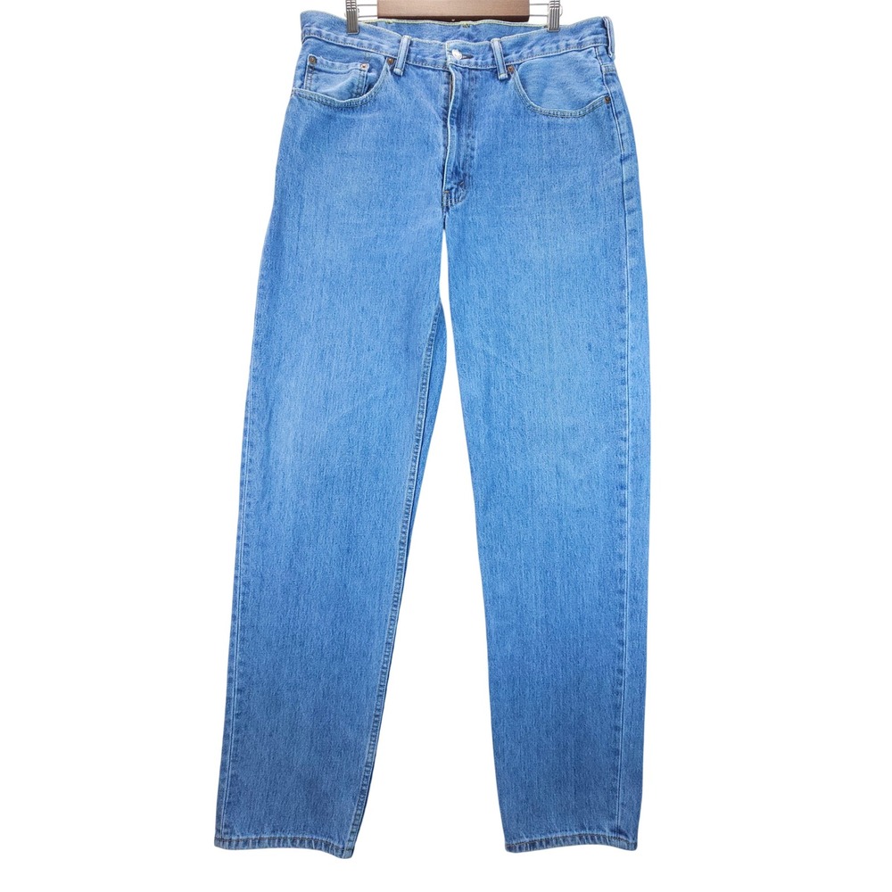 Levi 550 Jeans Mens 38x32 Blue Relaxed Fit Tapered Leg Streetwear Skate Denim